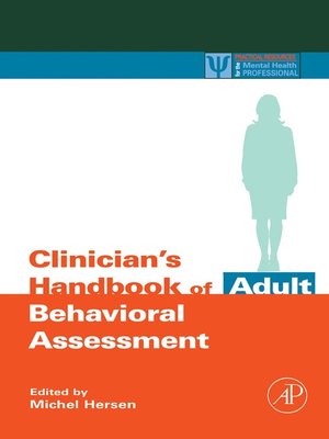cover image of Clinician's Handbook of Adult Behavioral Assessment